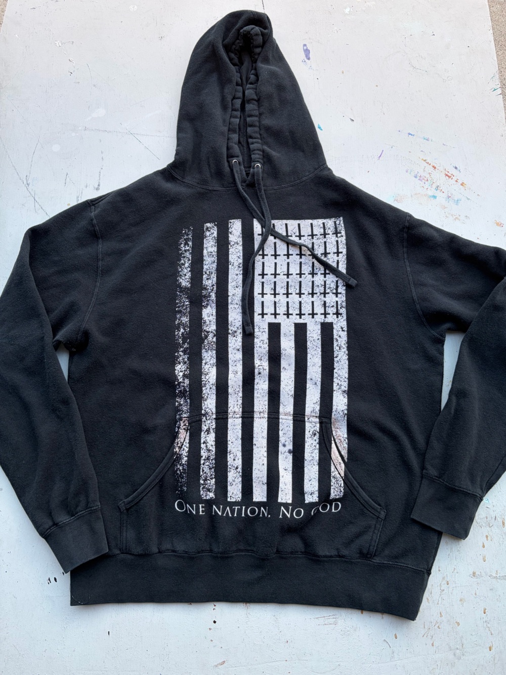Men's‎ BlackCraft Hoodie Black Solid XL Atheist Religion Tarot Dark Witchcraft